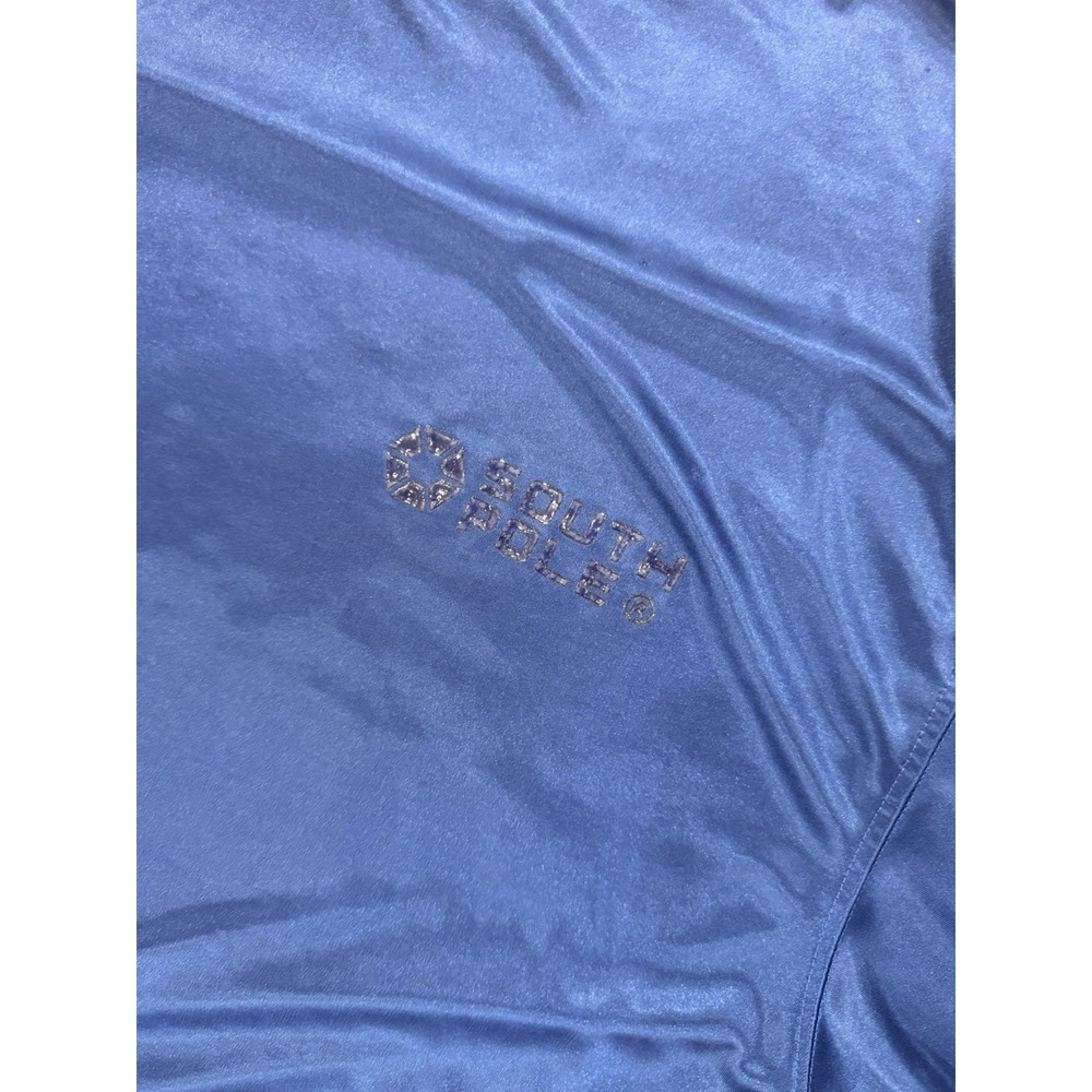 Southpole Men's XL Blue Crew Neck Short Sleeve Lightweight Polyester Logo Tee - Picture 3 of 5